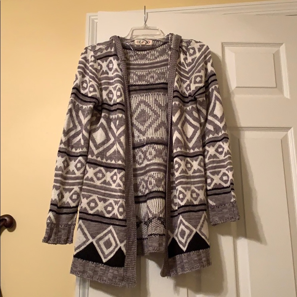 Sweater Cardigan w/ hood